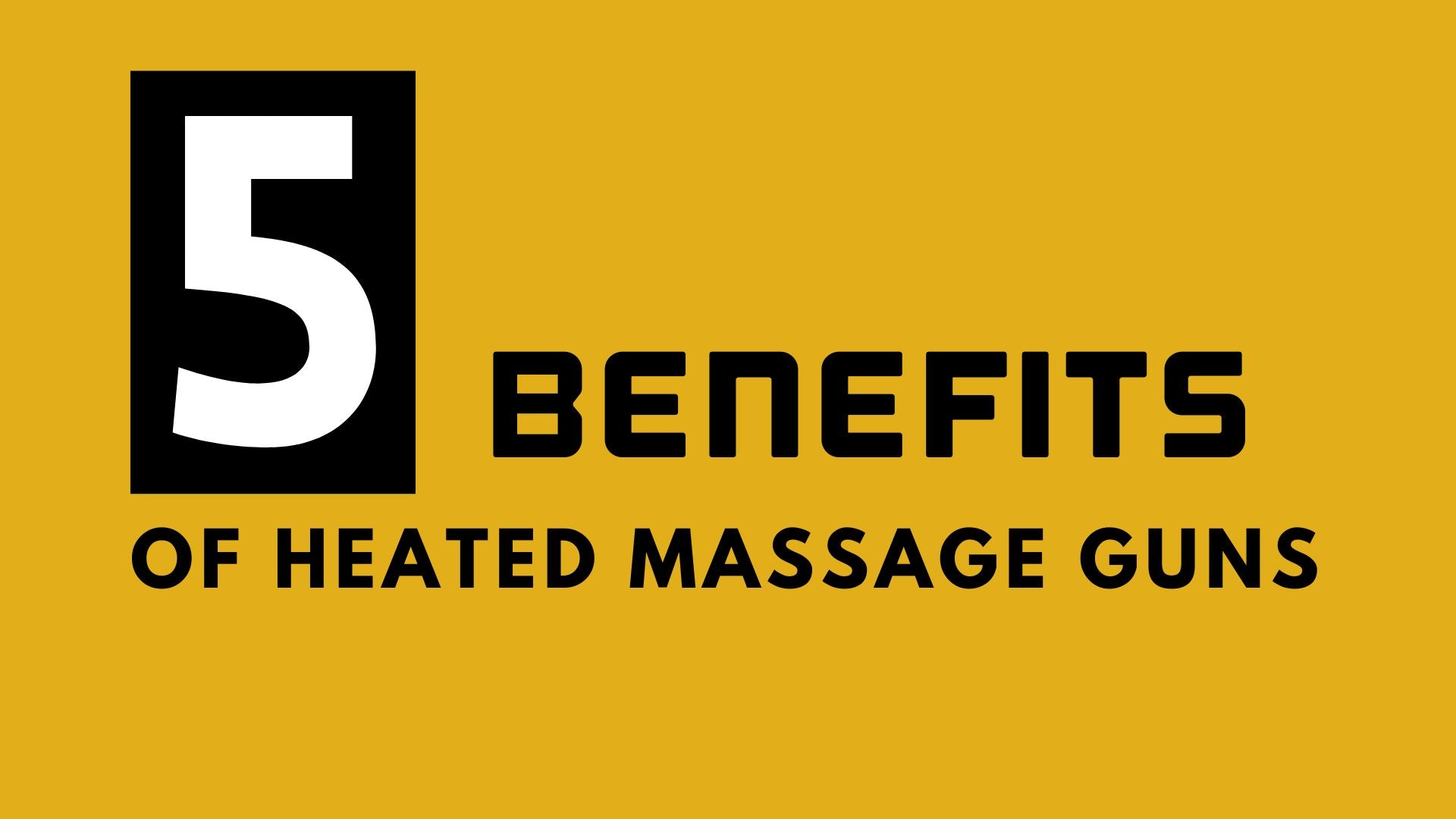 5 Benefits of Heated Massage Gun Therapy